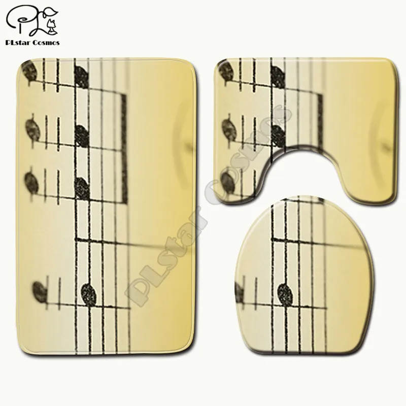 Чехол для унитаза с 3D принтом музыкального символа | Дом и сад