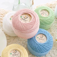 50gball 8 lace yarn 2 ply high quality soft 100 cotton crochet yarn for hand knitting needle weaving wool yarns