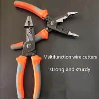 6 in 1multifunctional universal diagonal pliers needle nose pliers hardware tools universal wire cutters electrician wire pliers