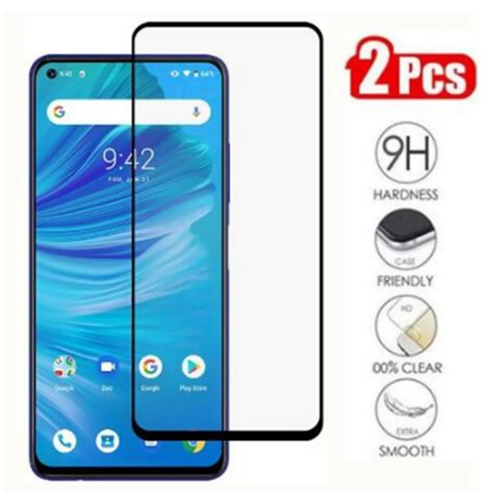 2 шт. закаленное стекло для Umidigi Power 3 HD полное покрытие клей Защита экрана F2