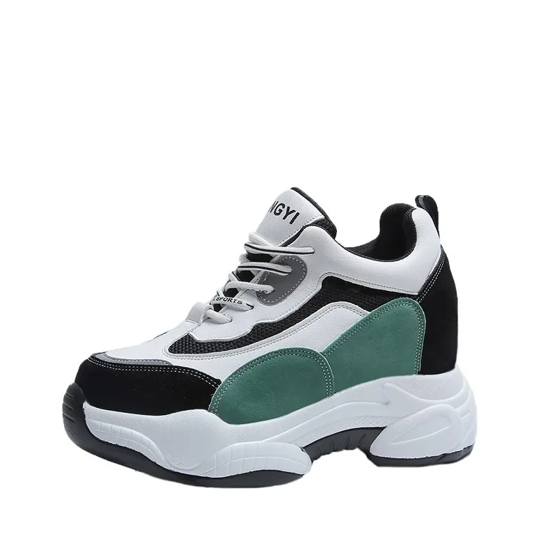 

women Vulcanize Shoes sneakers Comfy Breathable Trainers Chunky Heels Women Platform Sneakers ladies Shoes Casual Female