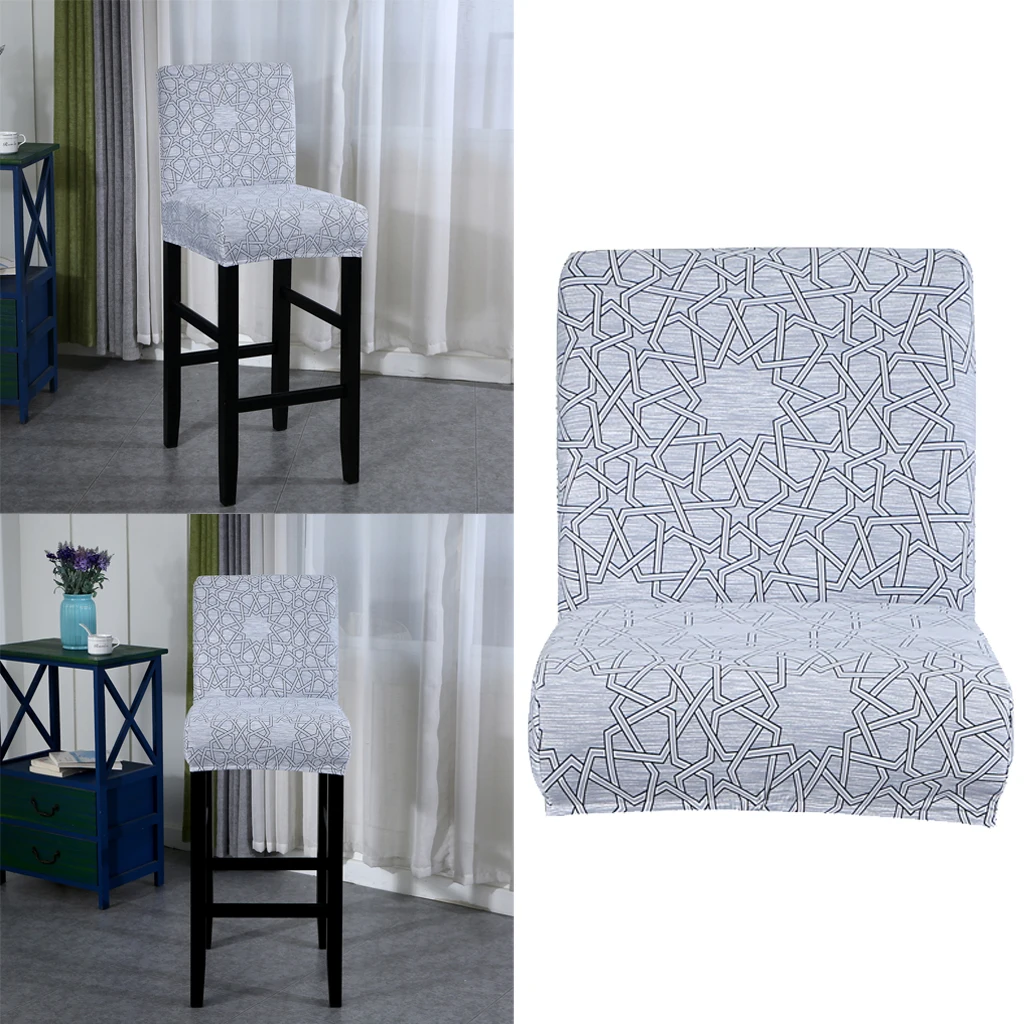 Эластичный чехол на стул с низкой спинкой для стула обеда бара высоты замена