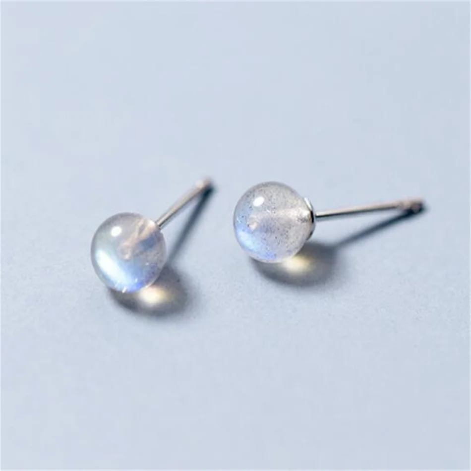 

Women Jewelry Pretty Moonstone Drop Earrings 925 Silver A Pair Thanksgiving Lucky CARNIVAL Aquaculture Women Holiday gifts Gift
