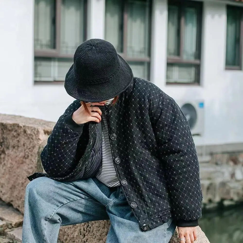 Осенняя Новинка хлопковая куртка с капюшоном и пряжкой в стиле ретро Свободная