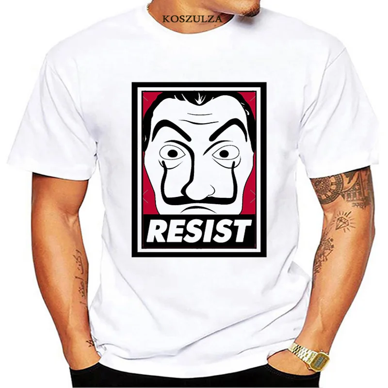 

2020 женская футболка с надписью «La Casa De Papel», забавная летняя футболка с надписью «El La Casa De Papel», «бумажный дом», «бумажный дом», Мужская футбол...