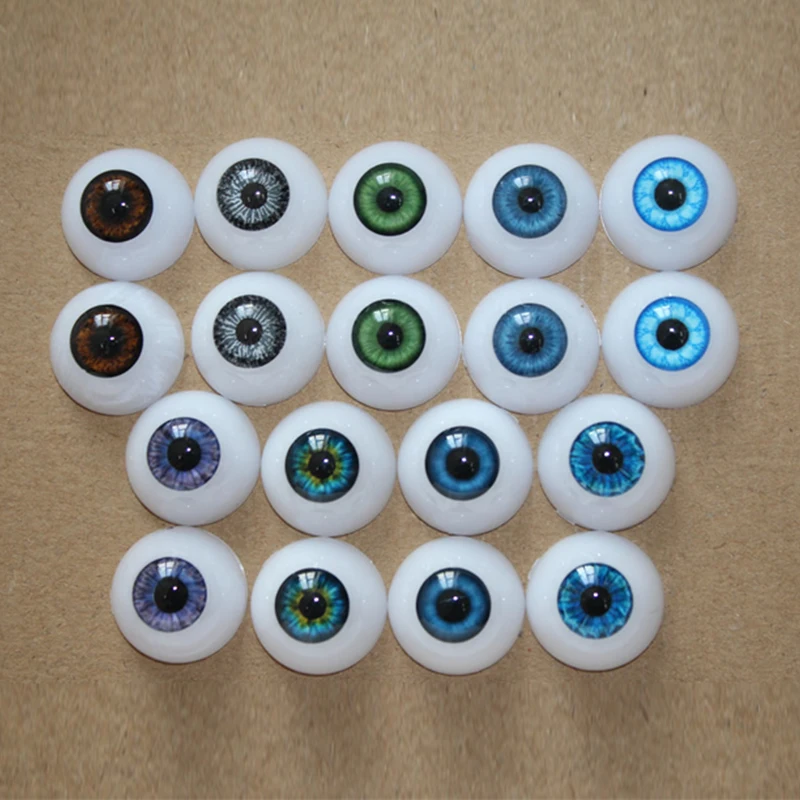 

22mm Eyeball for Bjd Reborn Doll Acrylic Half-round Eyes Rebirth Doll Mold Accessories Multicolor Elf Eyes Supports Wholesale