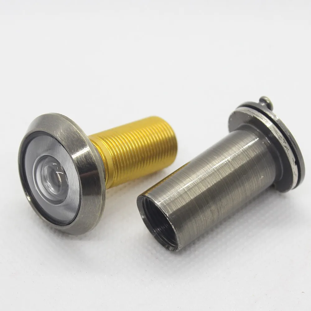 200° Wide Viewing Angle Security Door Eye Spy Hole Peephole Viewer Adjustable Glass Lens Privacy Cover Hardware | Обустройство дома