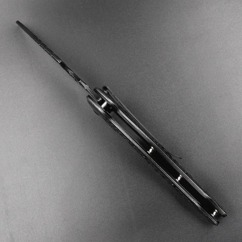 Складной нож Stonewash с черепом тактический гравировкой смерти керамбит для