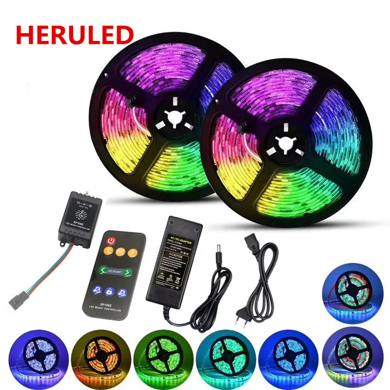 WS2811 RGB Светодиодная лента 5050 SMD Адресуемая светодиодная для управления музыкой