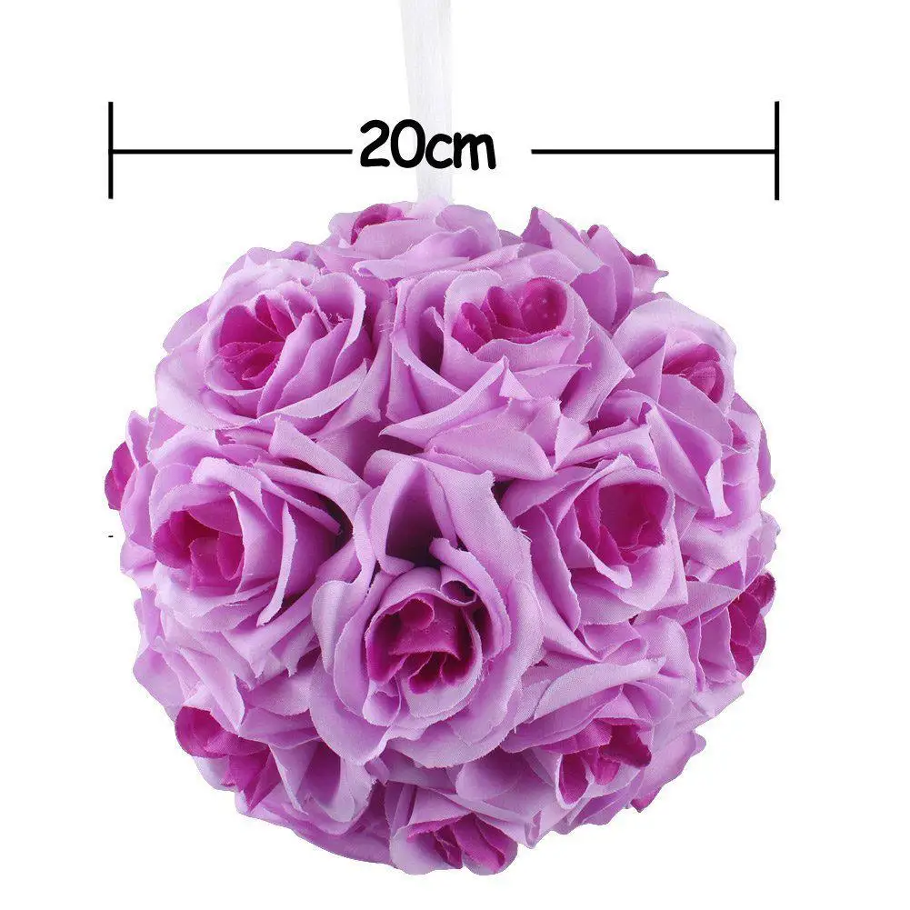 Имитация шифрования Свадебная вечеринка Роза цветок шар наружное украшение