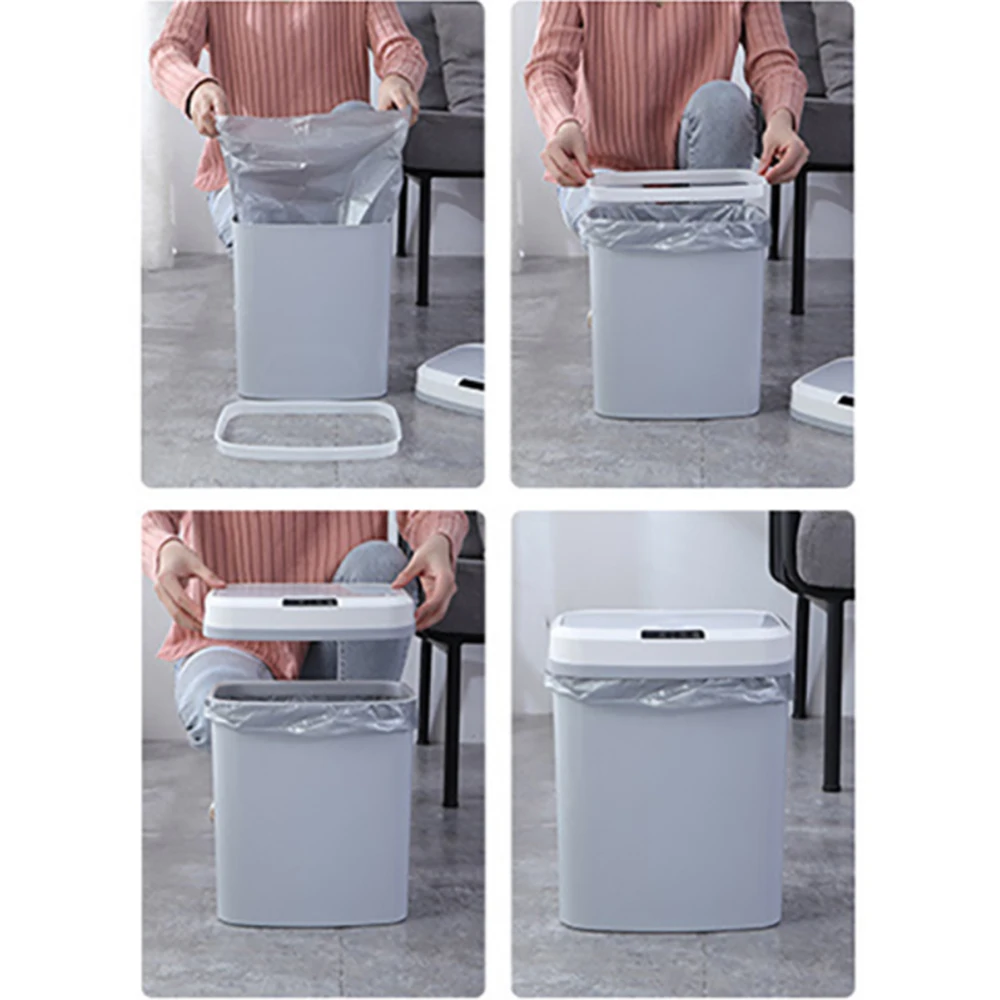 Автоматическая Индукционная мусорная корзина инфракрасный умный Бесконтактный