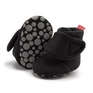 Зимние ботинки для малышей, обувь для новорожденных, тапочки для мальчиков и девочек, Нескользящие теплые ботинки, носки, обувь для детской кроватки