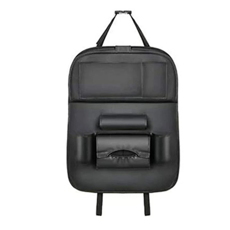 

Car Seat Back Organizer Pu Leather Pad Bag Car Storage Organizer Foldable Table Tray Travel Storage Bag