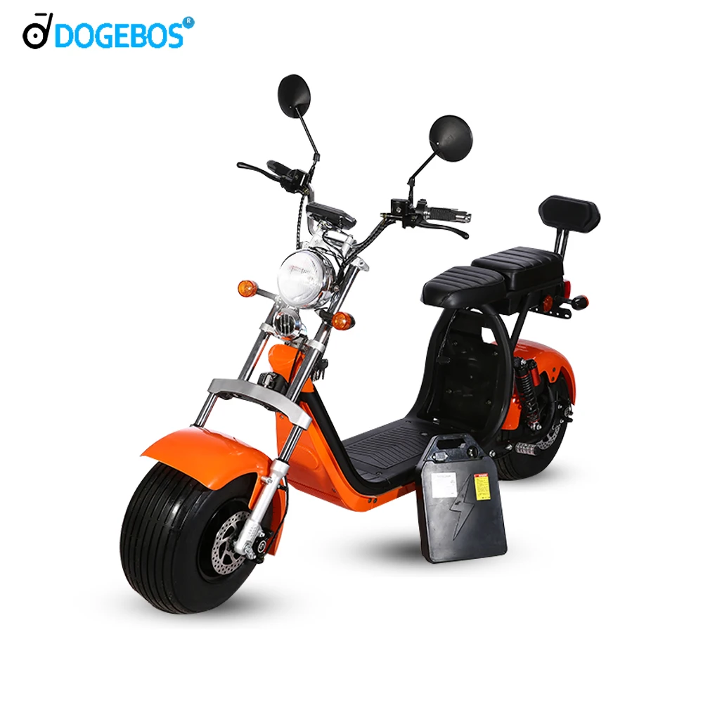 

Citycoco 1500W 60V 20AH Electric Scooter Fat Tire Moped Ubrban Electric Motorcycle for Adults with LED Light Eu Stock 40-60KM