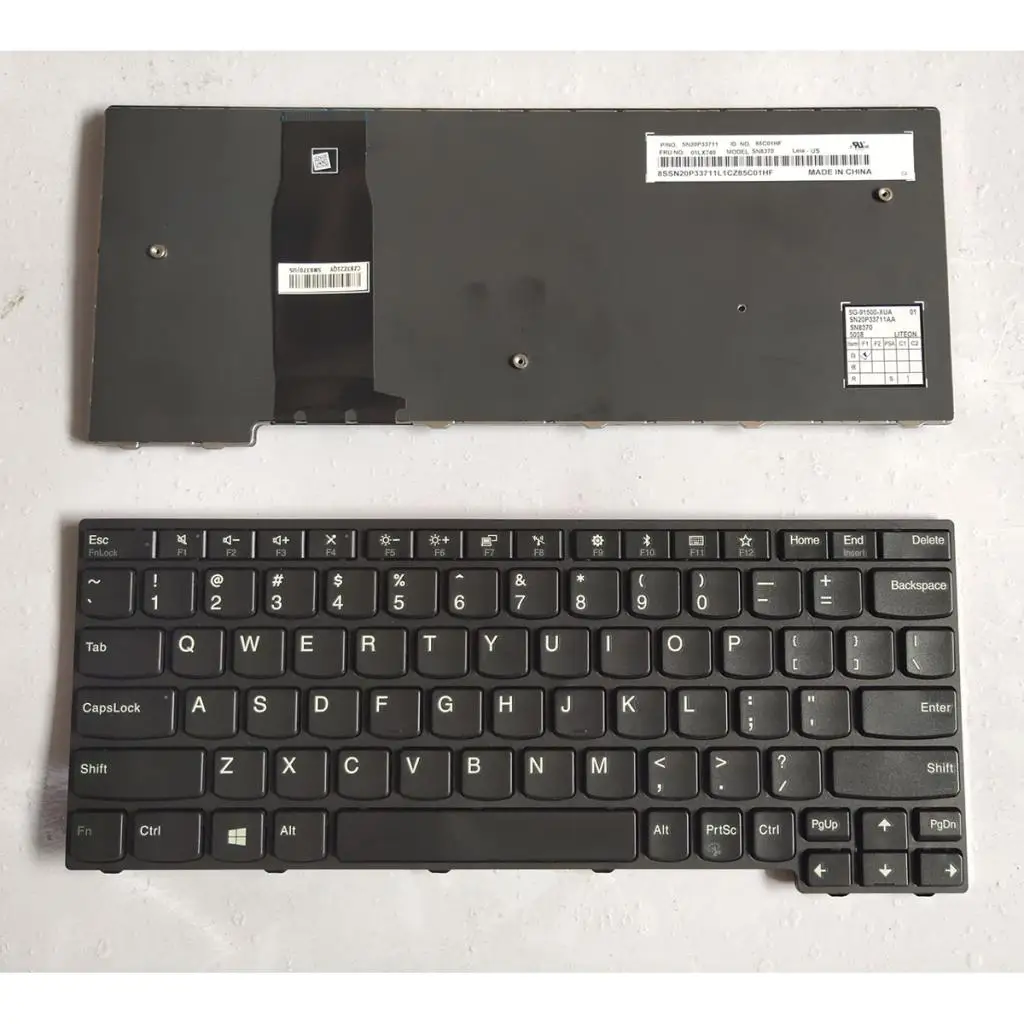 Сменная Клавиатура для ноутбука США Lenovo Thinkpad 11e 5th Gen (тип 20LR 20LQ) Yoga 20LN