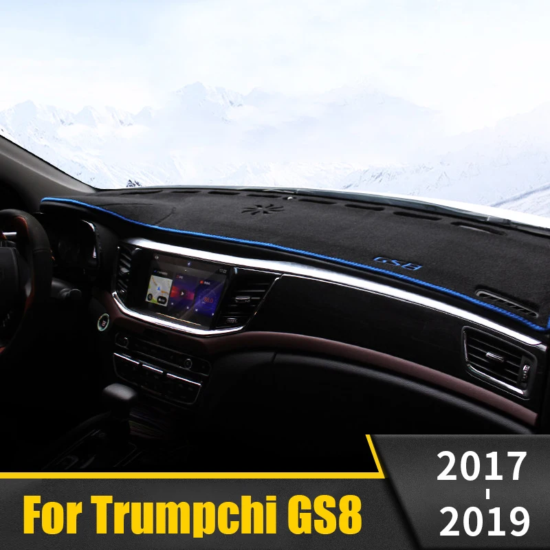 

Car Dashboard Avoid Light Pad Instrument Platform Desk Cover Mats Carpets For Trumpchi GS8 2017 2018 2019 Accessories