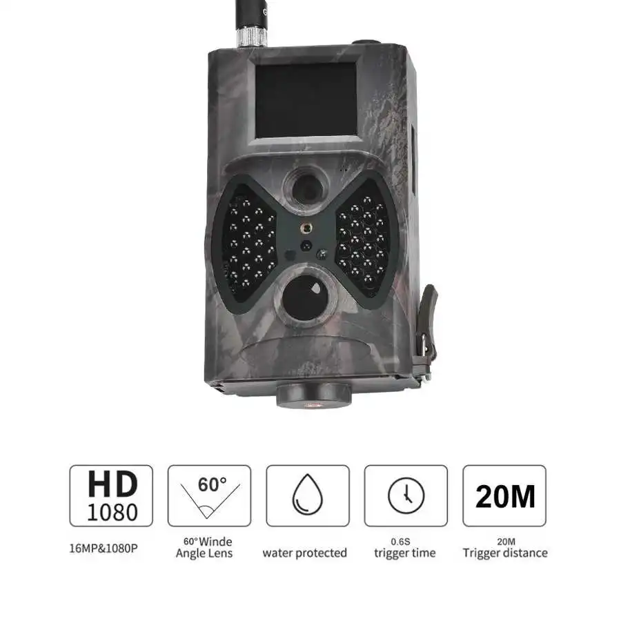 12MP 1080P видеокамера для дикой природы IR IP56 Trail Night инфракрасная охотничья