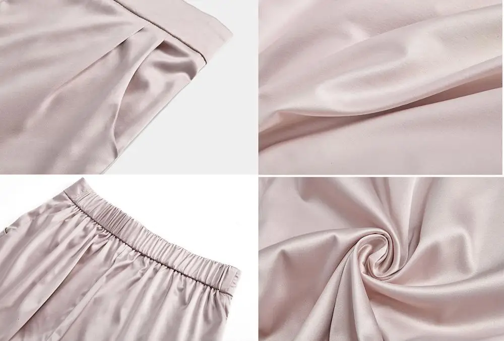 Женские брюки 2020 атласное шелковое платье повседневные плиссированные шаровары