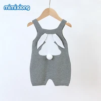 baby rompers clothes cute rabbit knitted newborns infantil sleeveless jumpsuits sunsuits summer toddler boys girls outfit easter