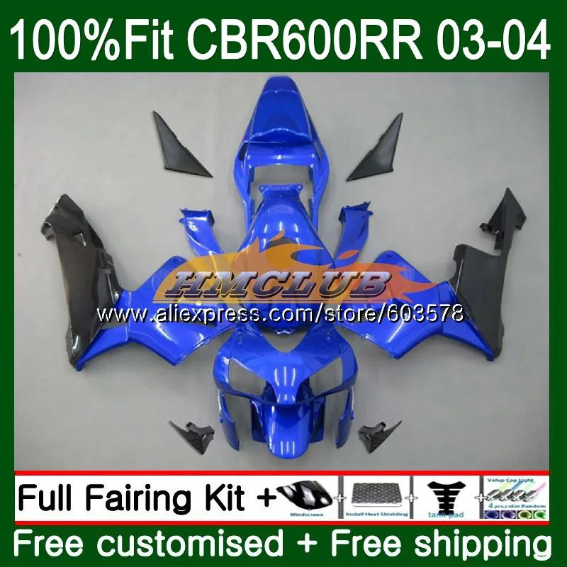 Литые изделия для Honda CBR 600RR 600F5 CBR600 RR 2003 2004 синий 72CL. 88 CBR600RR CBR600F5 600 F5 03 04 OEM