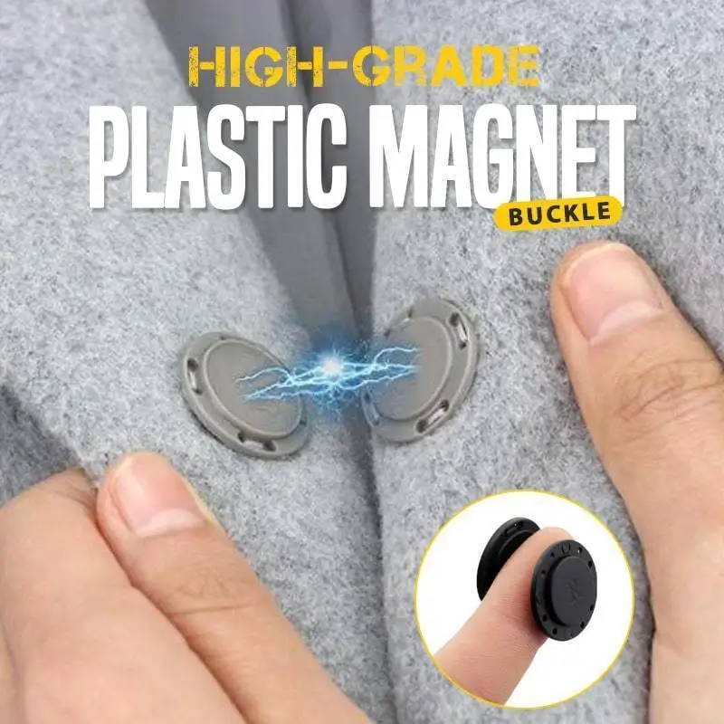 

High-grade Invisible Plastic Magnet Button Buckle Clothing Sewing Supplies DIY Double Sided Magnetic Automatic Button