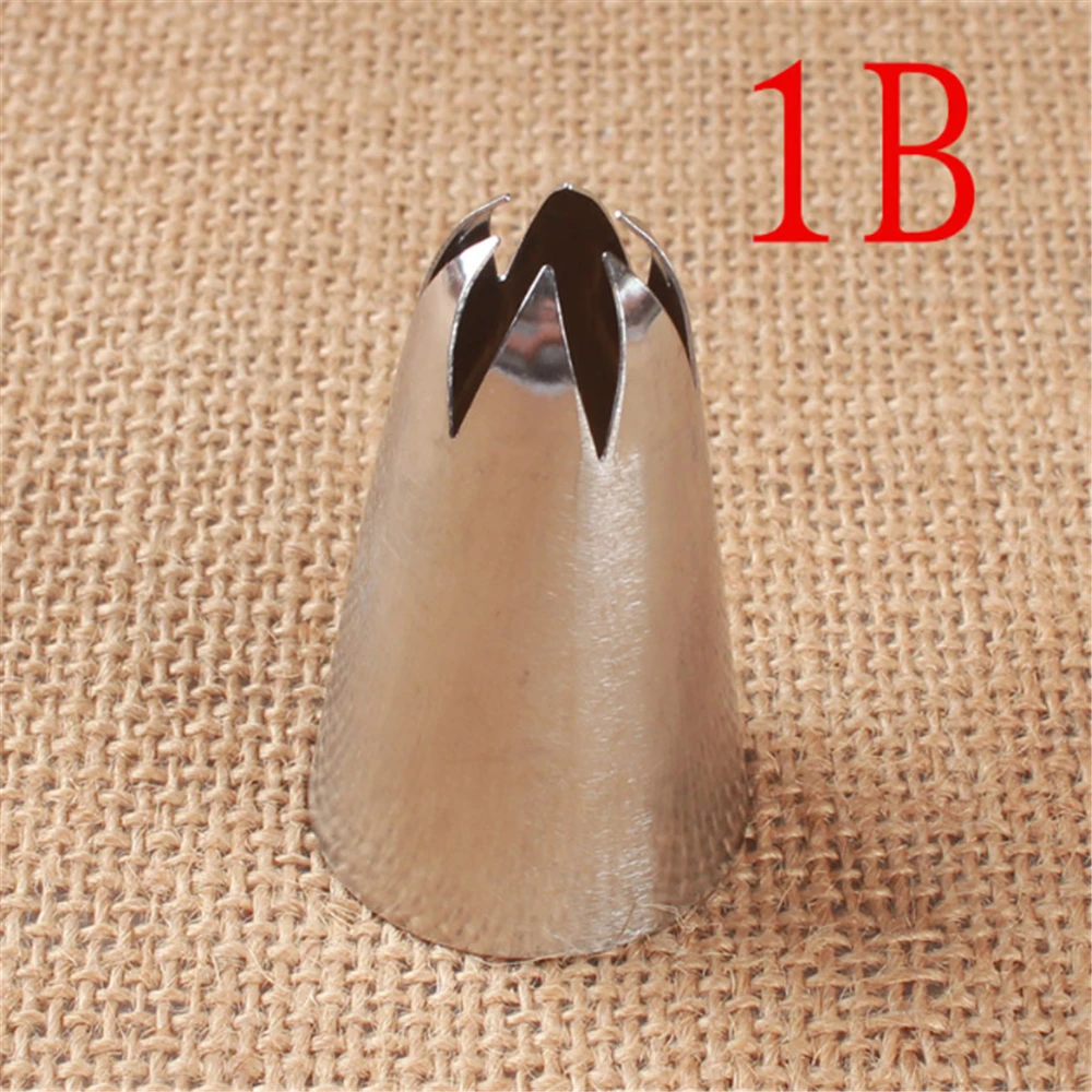 

1 Piece #1b Large Size Drop Flower Piping Tip Cream Nozzle Decor Tip Icing Nozzle Cake Fondant Pastry Baking Decorating Tools