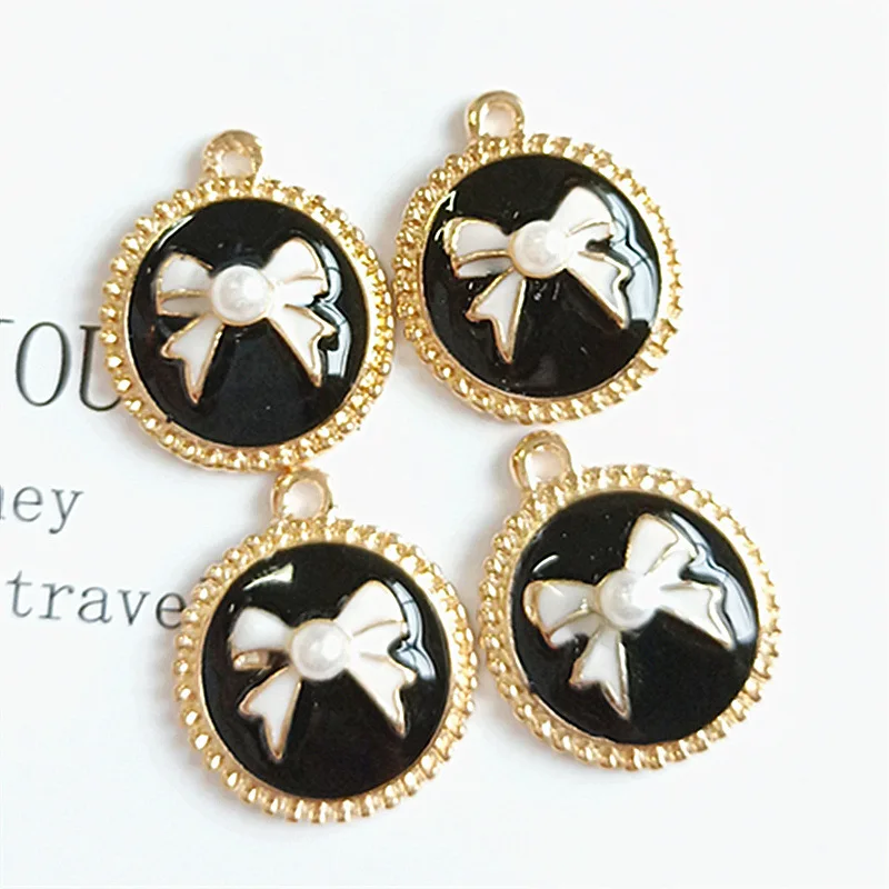 10 шт. оптовая продажа капель масла Бантом Сплава Кулон аксессуары DIY кулон