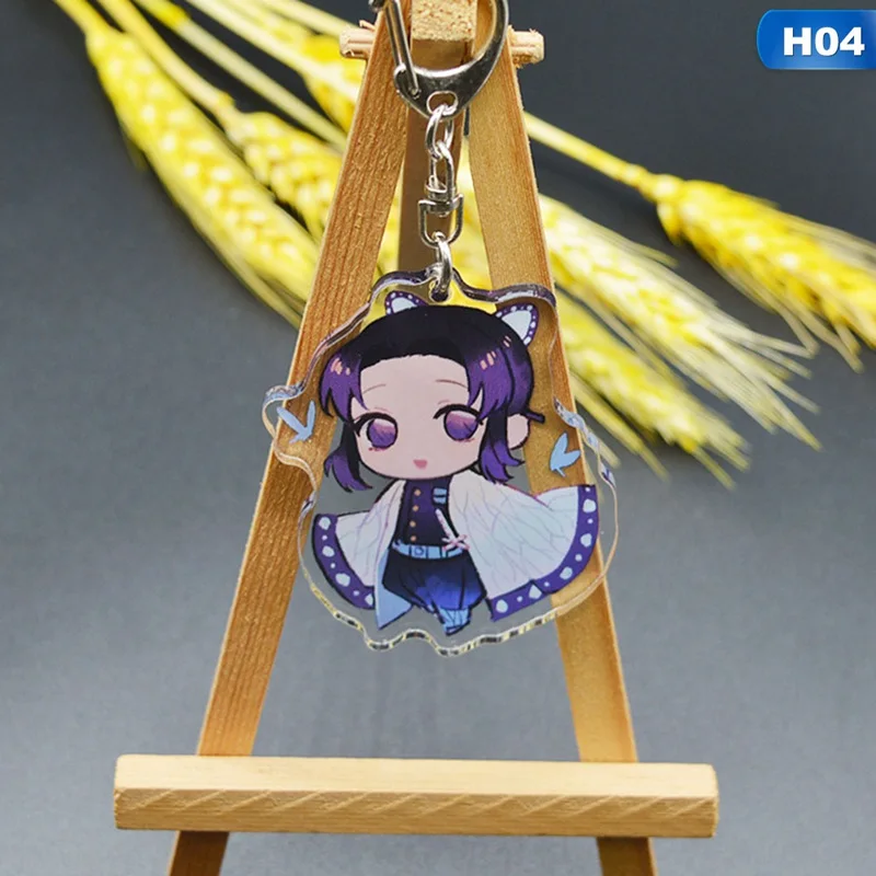 Аниме демон убийца: Kimetsu no Yaiba акриловый брелок для ключей Косплей Аниме Подарки