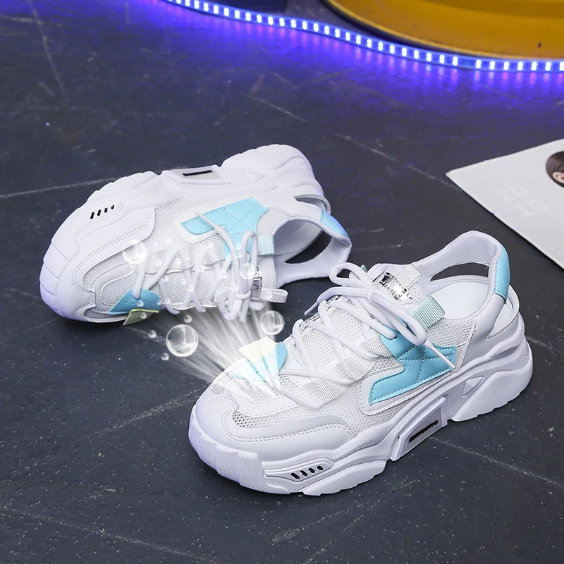 

Модная женская спортивная обувь, 2021 дышащая сетка, удобная повседневная обувь для бега из вулканизированной резины, женские кроссовки на пл...