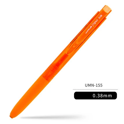 UNI Signo RT1 UMN-155 гелевая ручка 0,38/0,5 мм K6 версия гелевая ручка для письма цветная ручка водопроводная ручка студенческие Обучающие канцелярские принадлежности низкое Демпфирование - Цвет: Orange 0.38