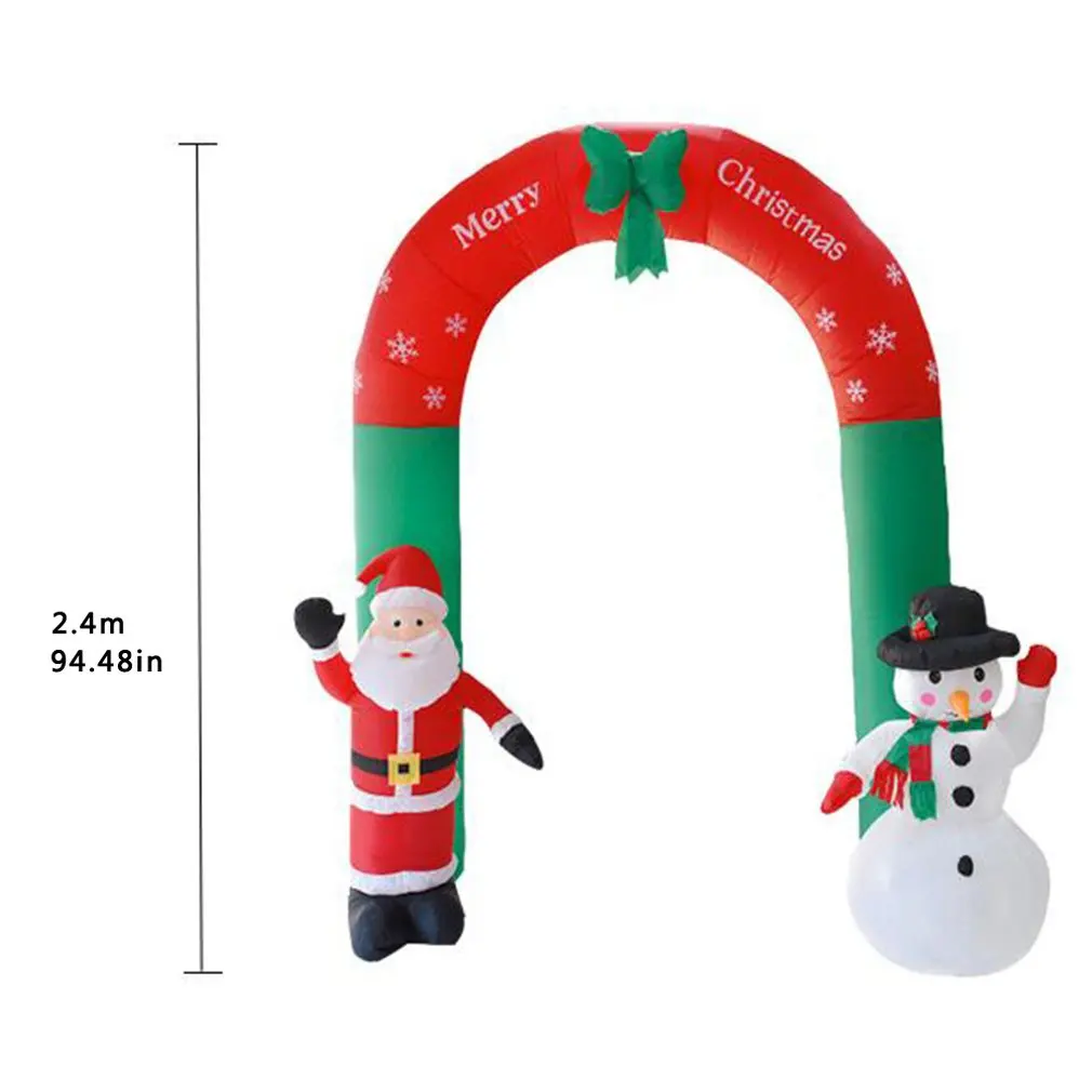 

Christmas Props Inflatable Toys Santa Claus And Snowman Arch Shape Inflatable Model Performance Props