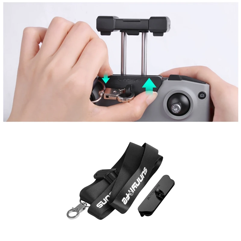 

Mini2 Remote Control Hanging Buckle Bracket Lanyard-hanging Buckle Bracket + Lanyard / Camera Anti-lost Hand Strap Bracket Black