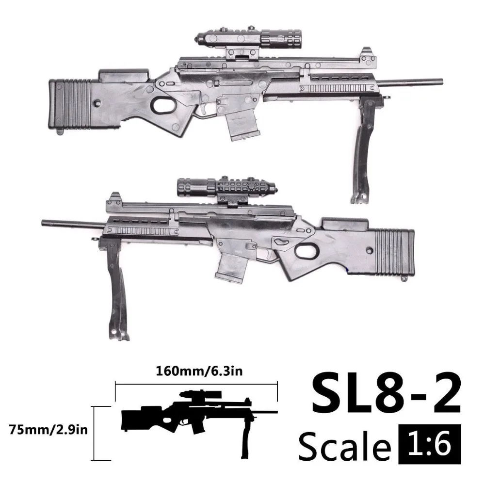 1:6 ХК SL8 Штурмовая винтовка 1/6 оружие солдаты аксессуары для детей возрастом от 12