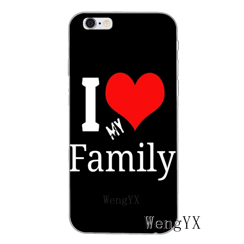 I love my family аксессуары чехол для телефона iPhone 11 Pro XS Max XR X 8 7 6 6S Plus 5 5S SE 4s 4 iPod Touch |