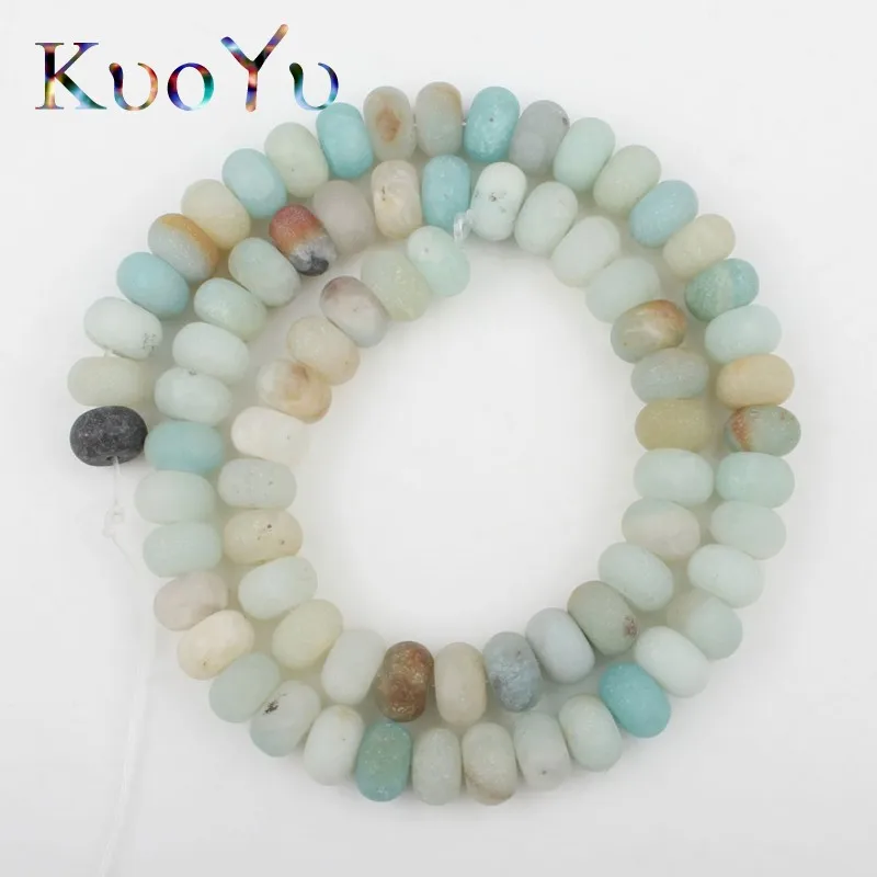 Blue Amazon Stone 5x8 мм натуральные матовые Форст Агаты Jades Jaspers Amazon круглые бусины Свободные перчатки для мотоцикла для самостоятельного изготовления ювелирных изделий Браслеты - Цвет: Blue Amazon Stone
