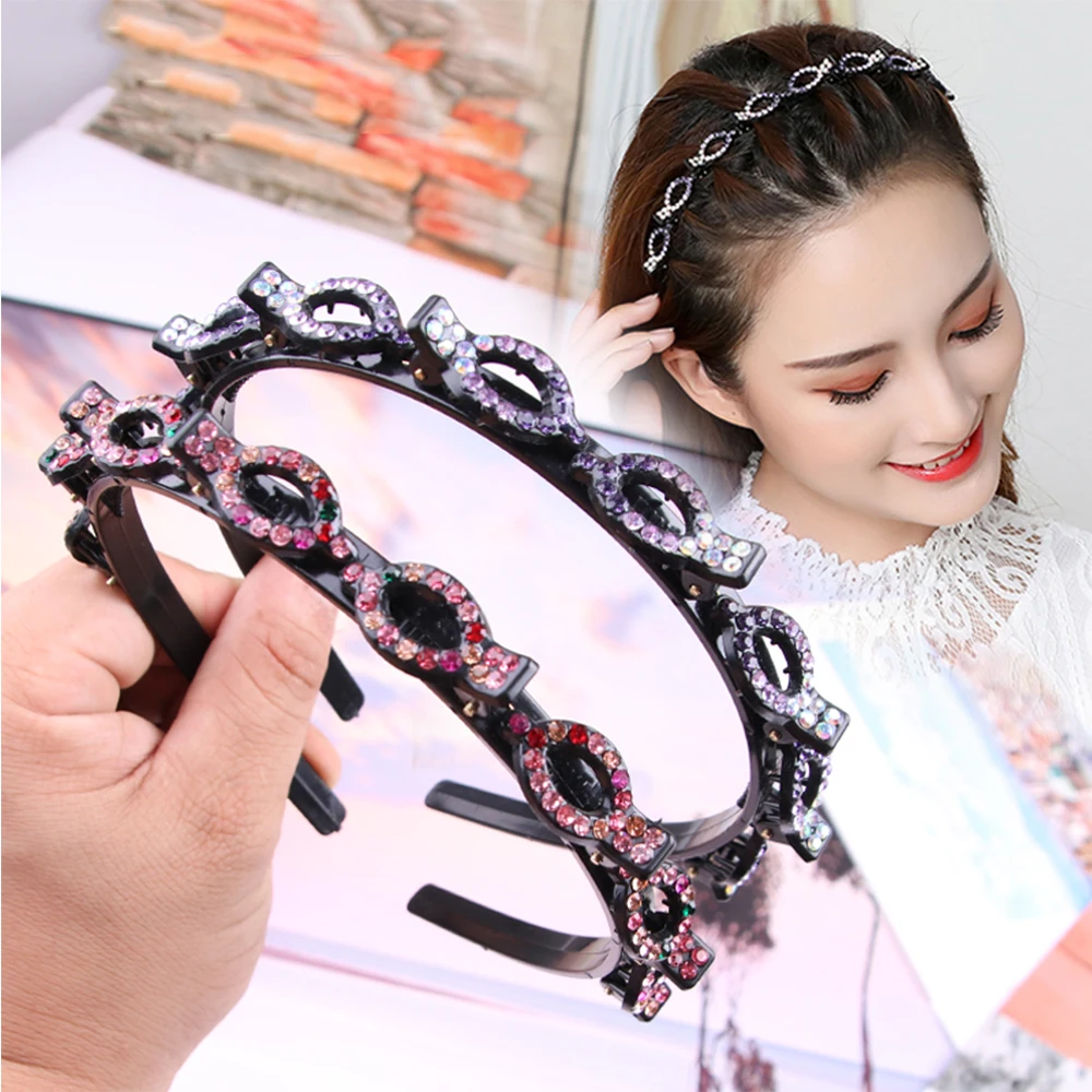 

New 2022 ins Double Bangs Hairstyle Hairpin Hair Accessories Hairband Headband Men Women Sports Hair Band Hoop Metal Hoop