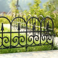 5pcs garden border decorative garden fence edging outdoor plant bordering lawn edging fence for yard garden decoration plastic