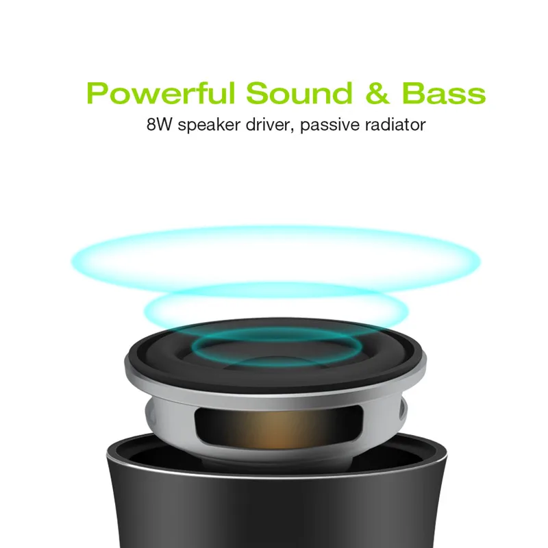 EWA A2 Pro Металлический Мини Bluetooth динамик портативный маленький Бас Сабвуфер