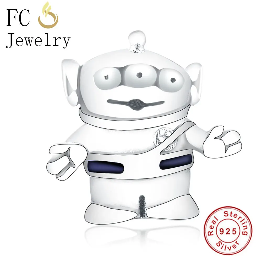 FC1159 FC ювелирные изделия, 925 пробы, серебряный, морской конь, животное, подвеска в виде морского конька, бусины, свисающие, подходит для оригинала Pandora, очаровательный браслет Berloque - Цвет: FC1159