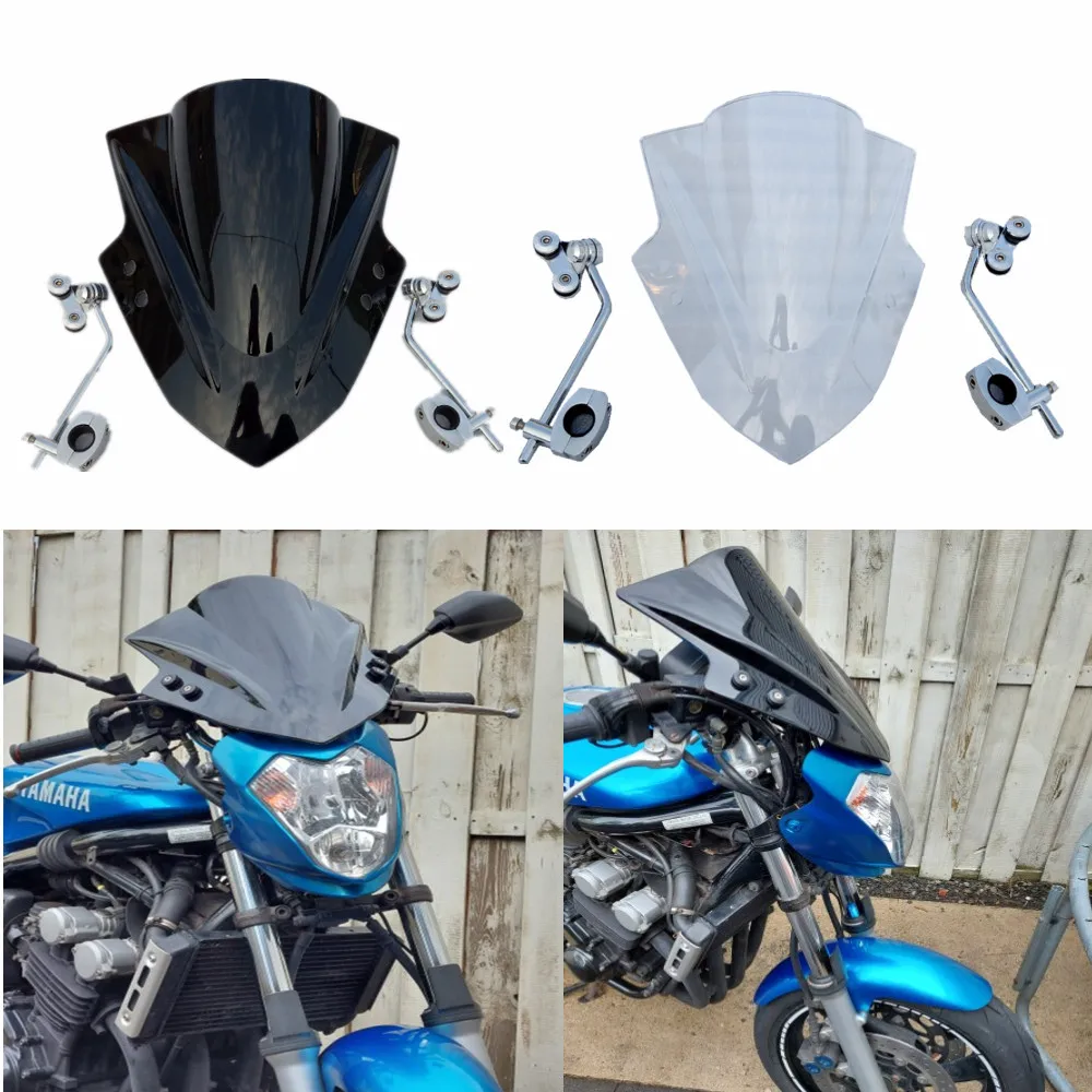 

Motorcycle motor Universal Modification Front cover Windscreen Windshield With support frame For Yamaha M-SLAZ 150 MSLAZ150