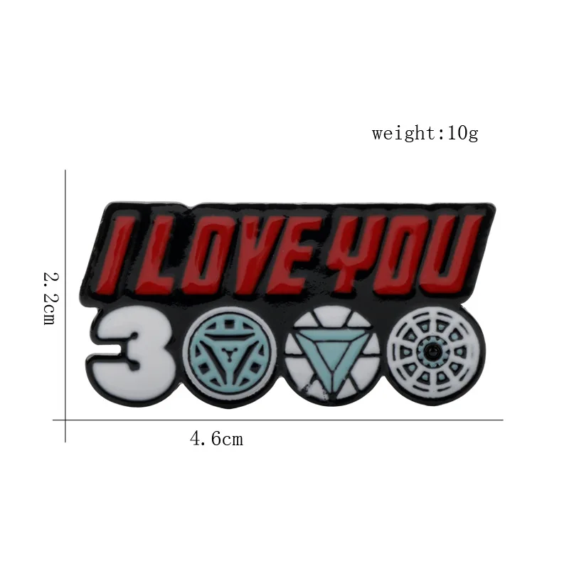 Креативная брошь с героями мультфильмов Марвел Классическая модная