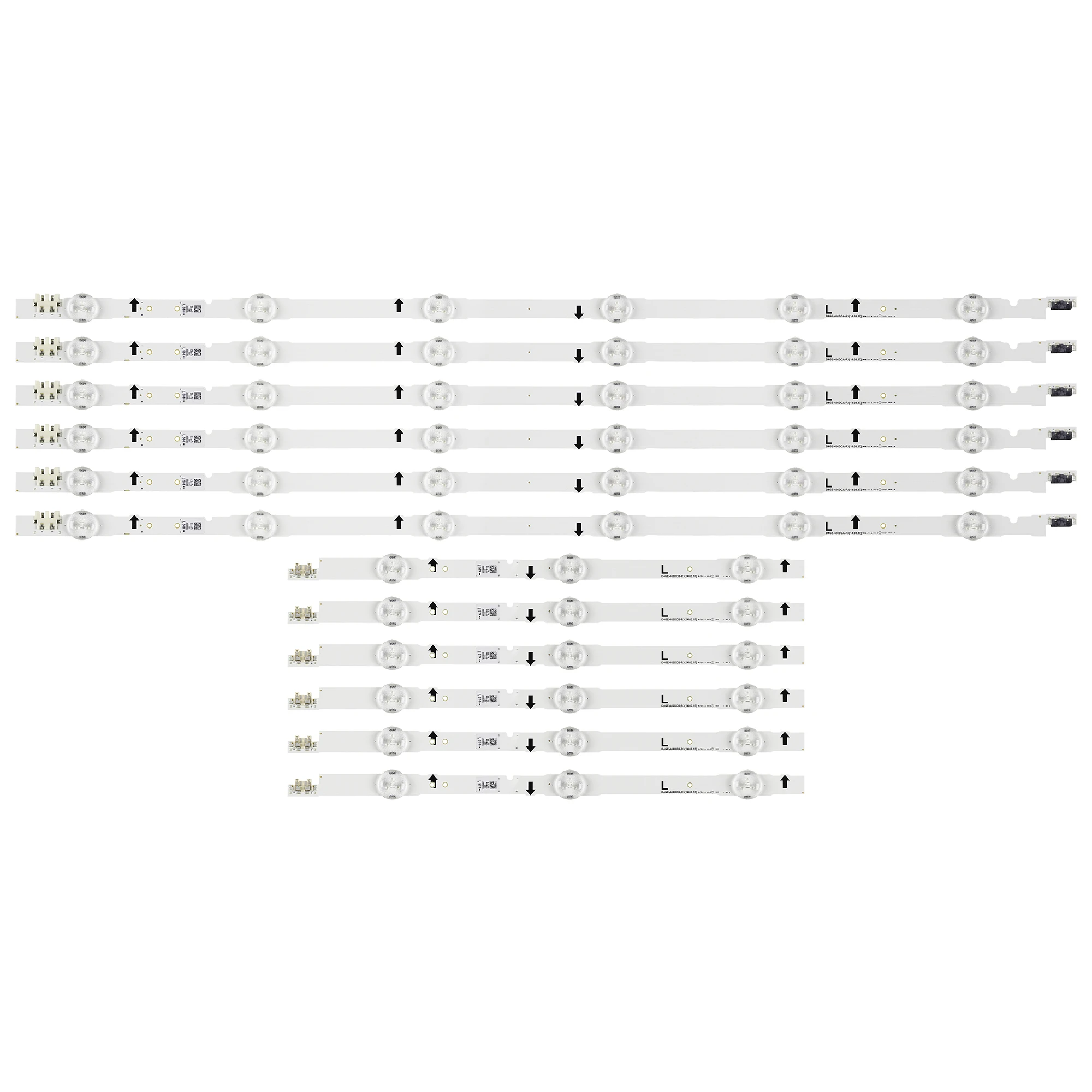 (Новый комплект) Светодиодная лента с подсветкой 12 шт. для SAMSUNG 48 дюймов ТВ UE48H6470