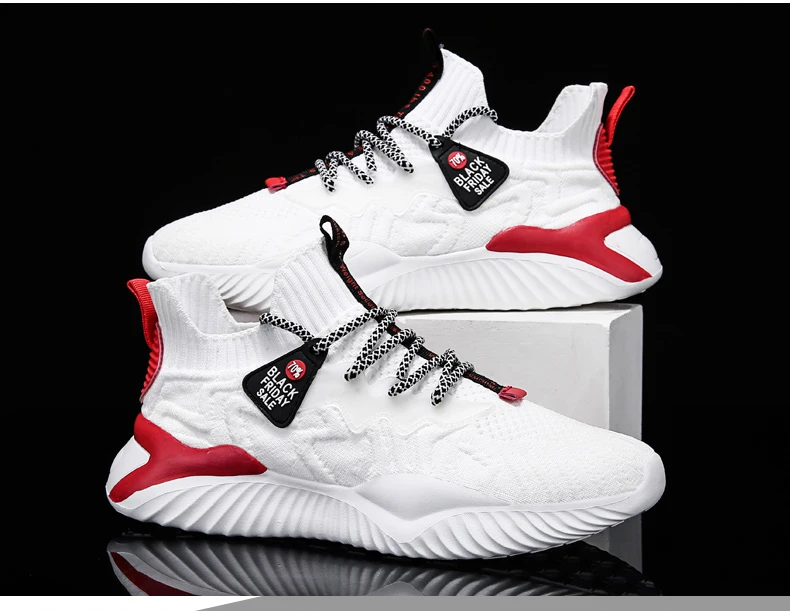 

New Summer Men Sneakers Fashion Outdoor Lightweight Breathable Mens Running Shoes Casual Lace Up Solid Men Sport Shoes