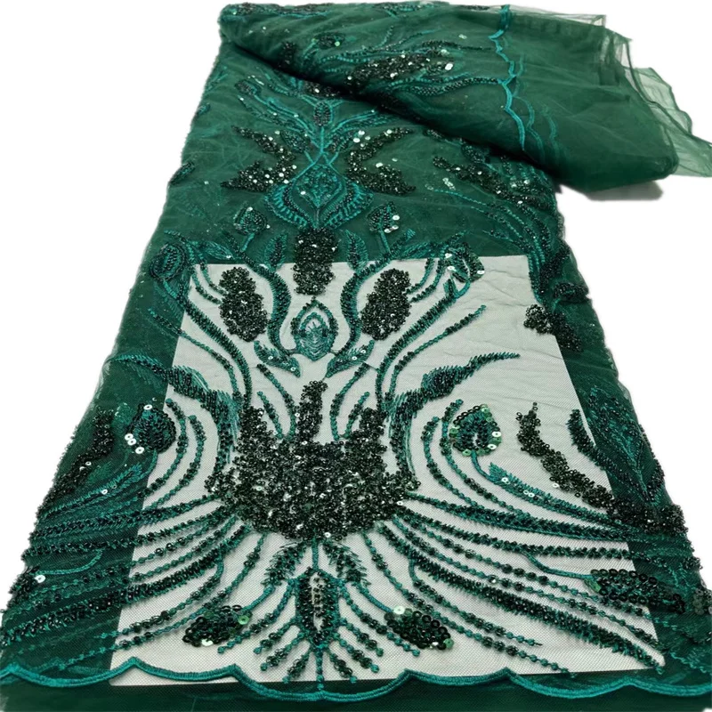 2022 Высококачественная африканская Свадебная Тюлевая кружевная ткань с