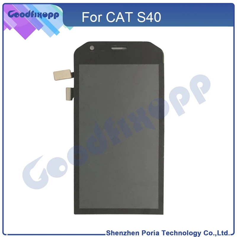 original lcd for caterpillar cat s40 lcd display touch screen digitizer assembly for cat s40 screen lcd mobile phone parts free global shipping