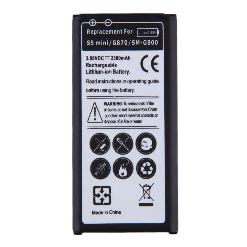 Замена литий ионная аккумуляторная батарея для SAMSUNG Galaxy S5 MINI/G870/SM G800 2300mAh без
