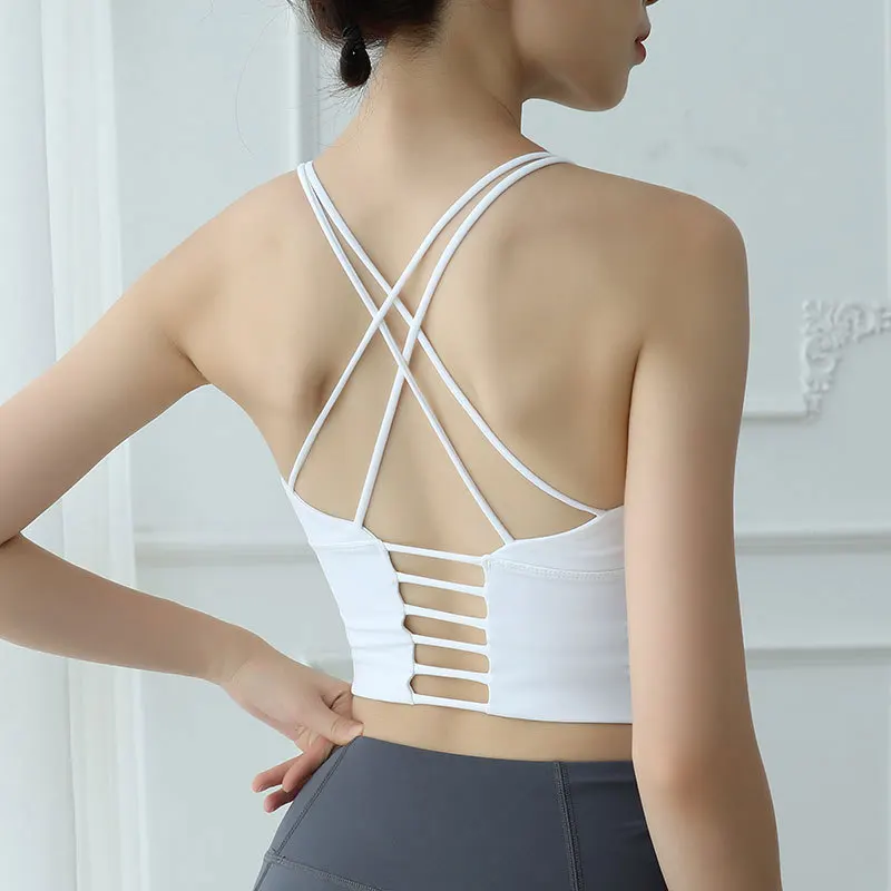 Спортивный бюстгальтер Топ жилет beauty Back Gym спортивный для йоги Фитнес