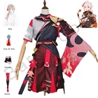 глаз бога Genshin Impact Cosplay Kazuha Cosplay Кимоно аниме Парик Экзотические Костюмы Аксессуары Костюмы на Хэллоуин Для Женщин Мужчин Одежда Взрослых Реквизит геншин импакт казуха ханьфу костюмы для косплея