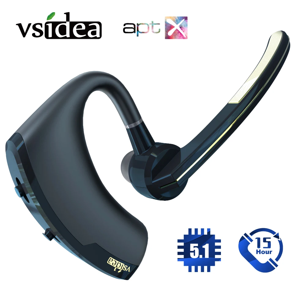 Vsidea-8 Bluetooth Earphones Wireless Headphones Voice Control Earbuds Headset With Mic HD For iPhone Xiaomi Samsung Huawei LG