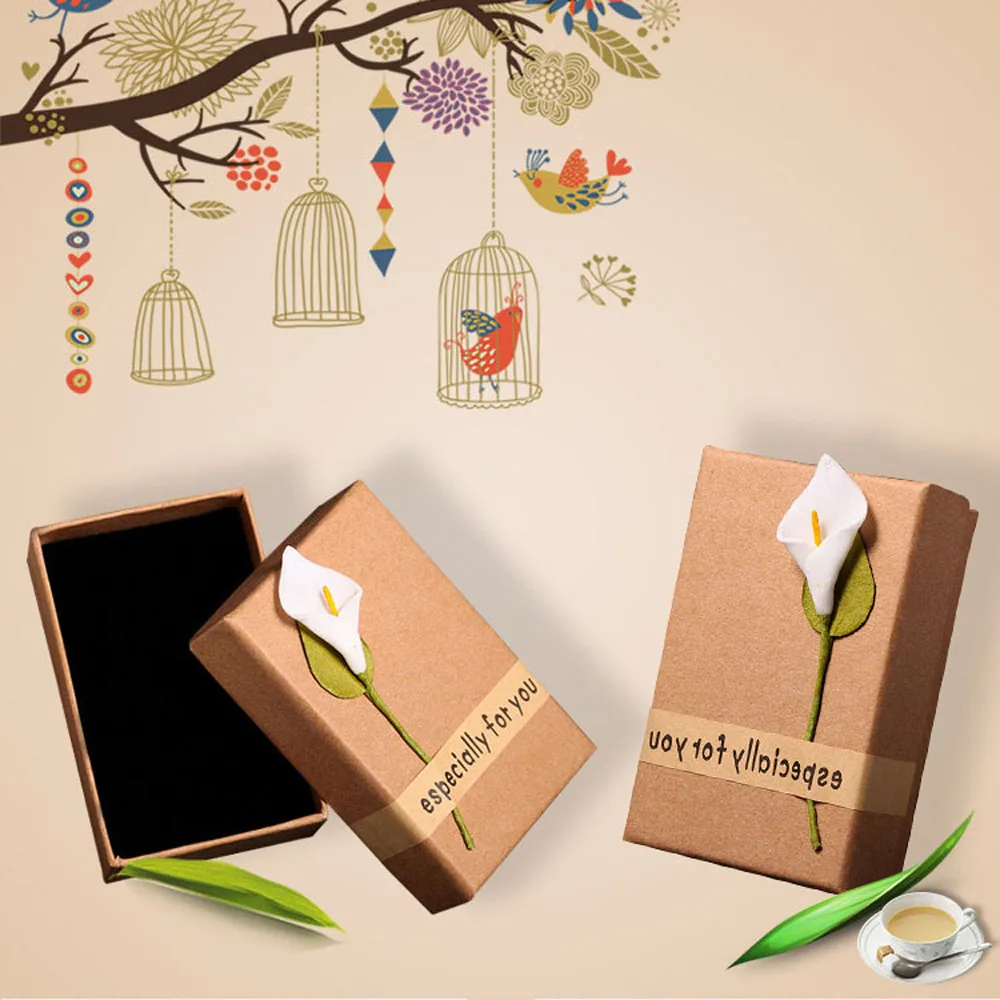 1 шт. коробка для ювелирных изделий в полоску|Упаковка и стойки украшений| |